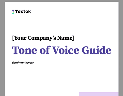 An Explicit Step by Step Tone of Voice Guide for Corporate Communication